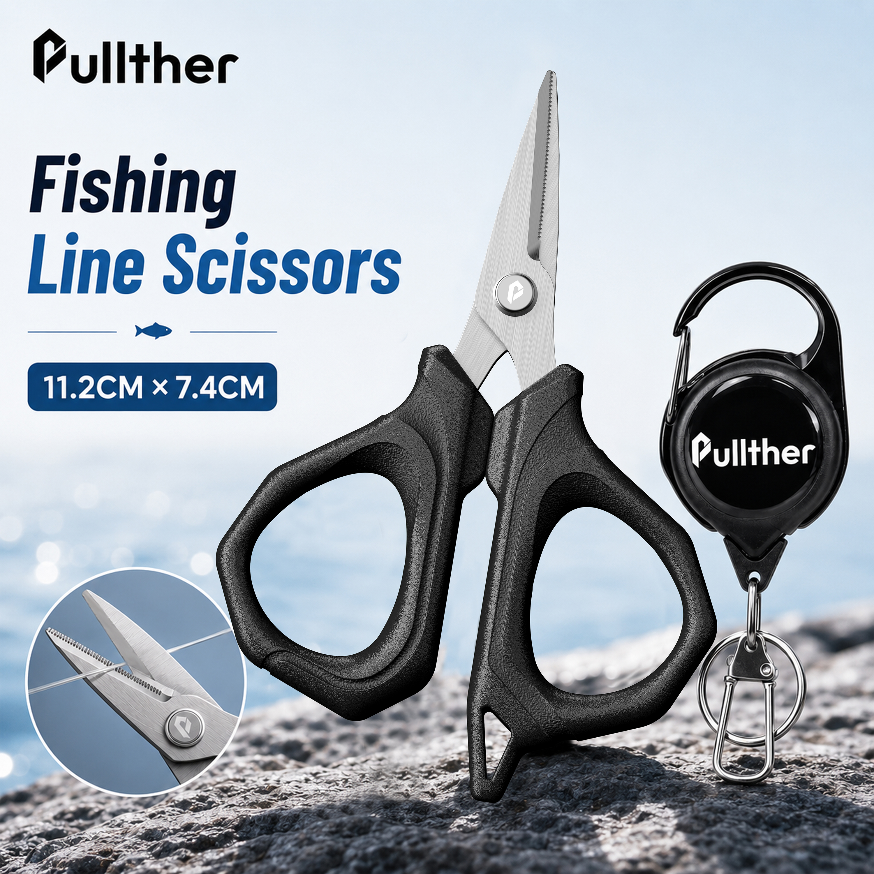 Fishing Line Cutter - Fishing Scissors Stainless Steel Plier cut