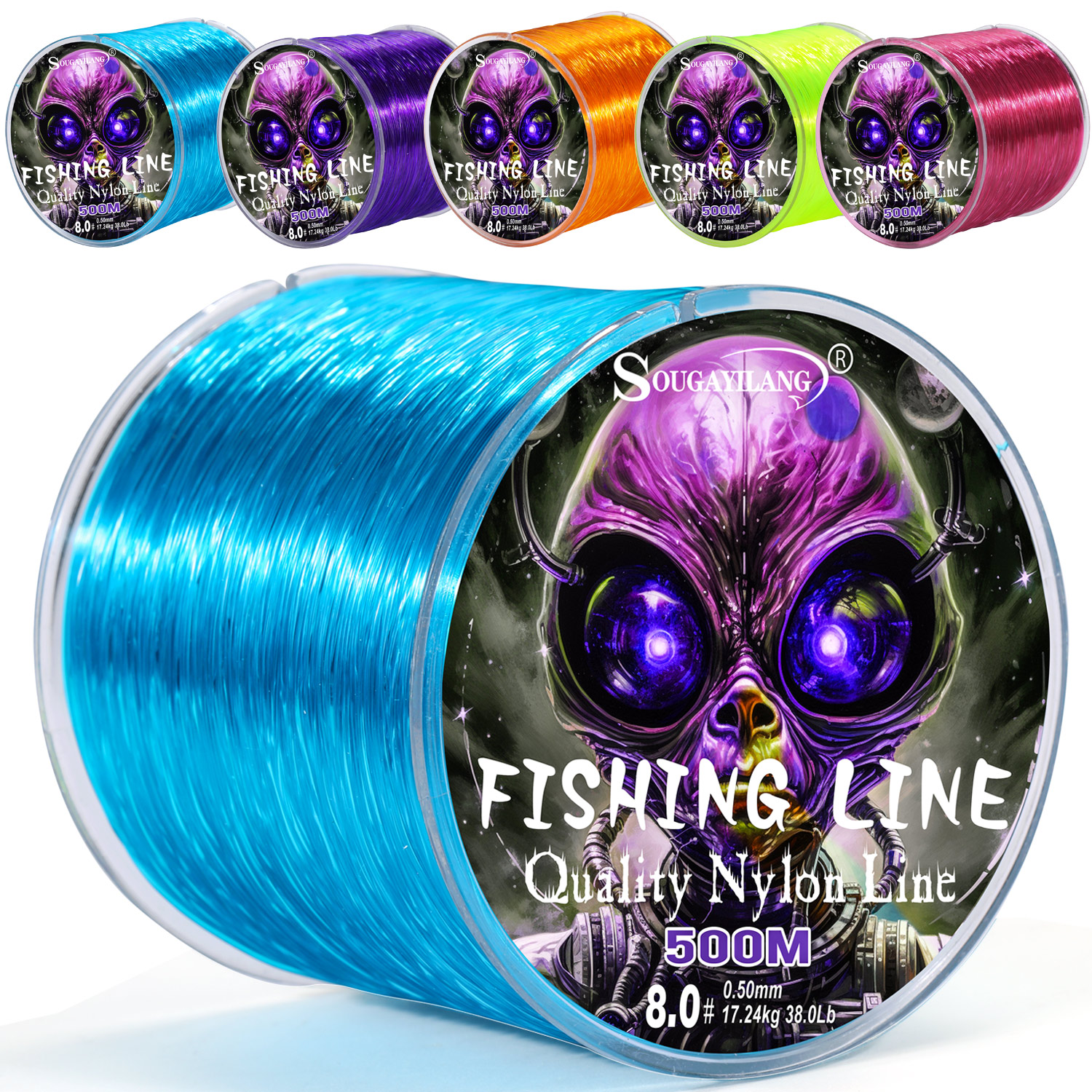 Copolymer Line - Sougayilang 100/500m Nylon Fishing Line Drag