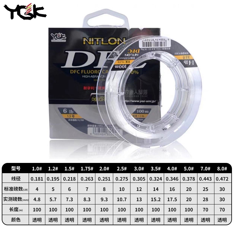 YGK Original DFC Carbon Line L - Fluorocarbon Line review and price
