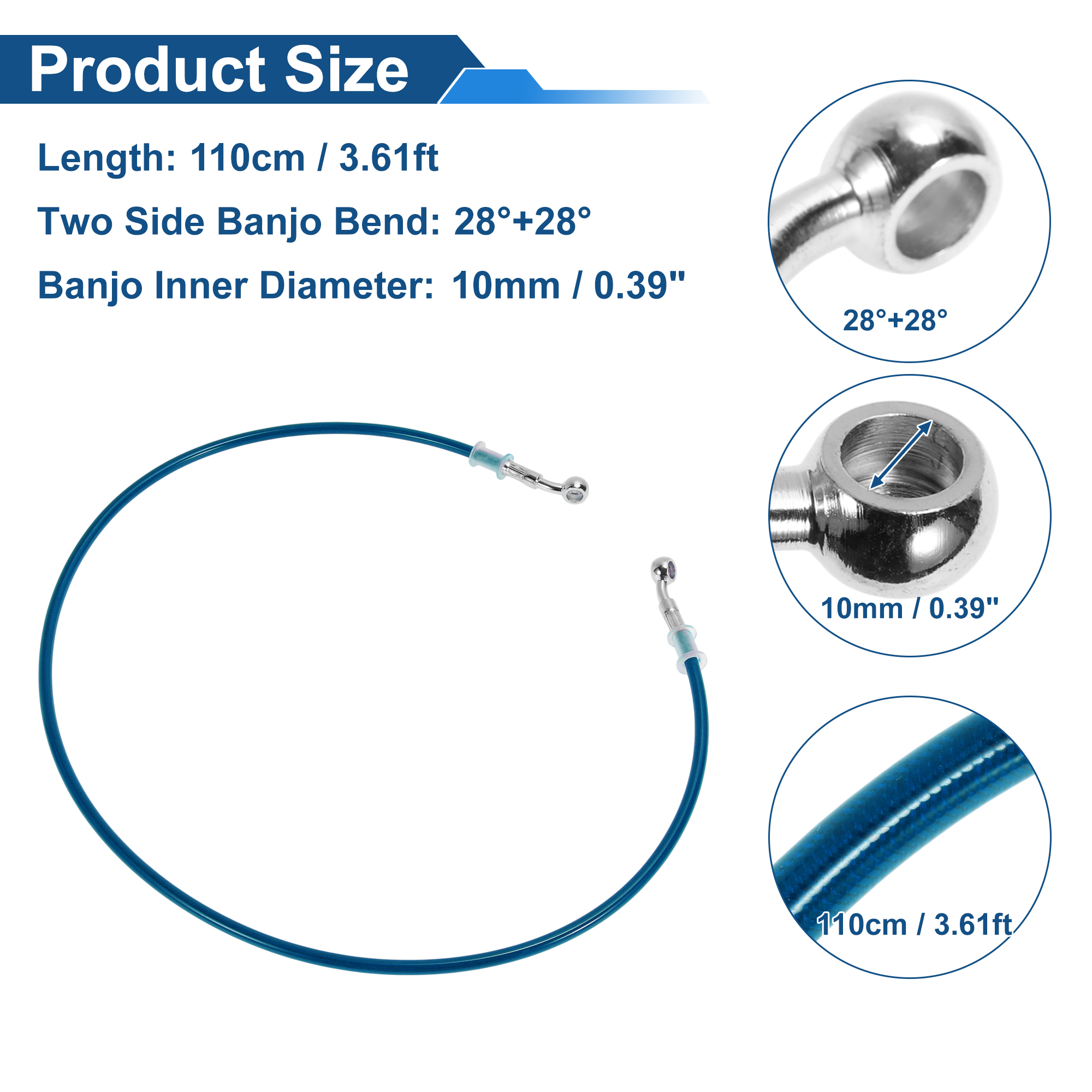 Motoforti 110cm Motorcycle Bra - Braided Line review and price