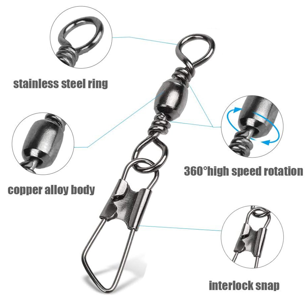 50Pcs Stainless Steel Snap Swi - Monofilament Line review and price