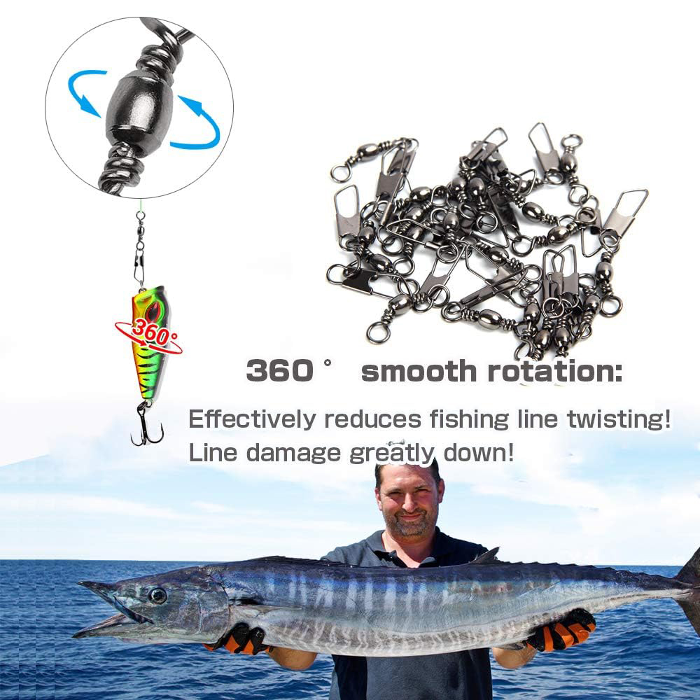 50Pcs Stainless Steel Snap Swi - Monofilament Line review and price