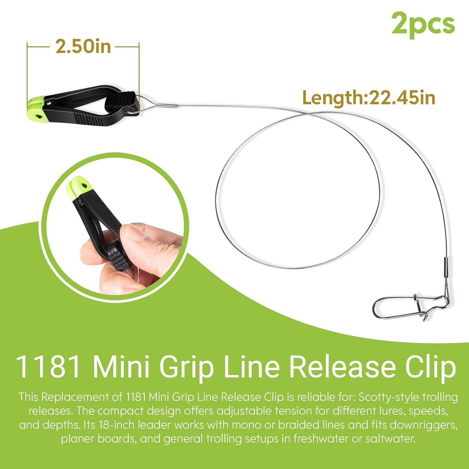 1181 Grip Line Release Clip fo - Leader Line review and price