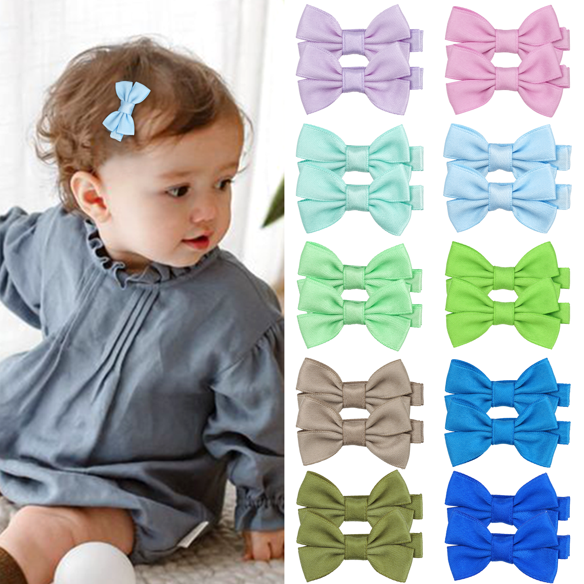 12/20 Pcs 2Inch Baby Hair Bows - Tippet Line review and price