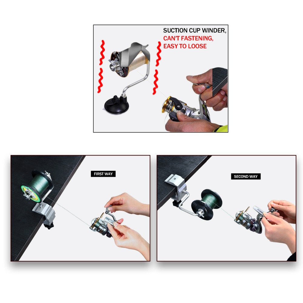 1pcs Portable Aluminum Fishing - Fishing Line Winder review and price