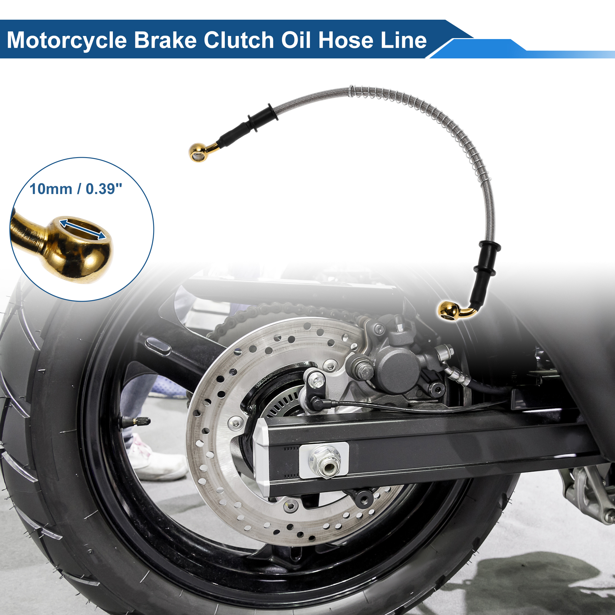 Motoforti 40cm Motorcycle Brak - Braided Line review and price