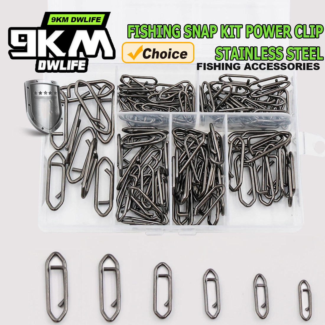 9KM Fishing Snap Kit 110pcs Po - Freshwater Line review and price