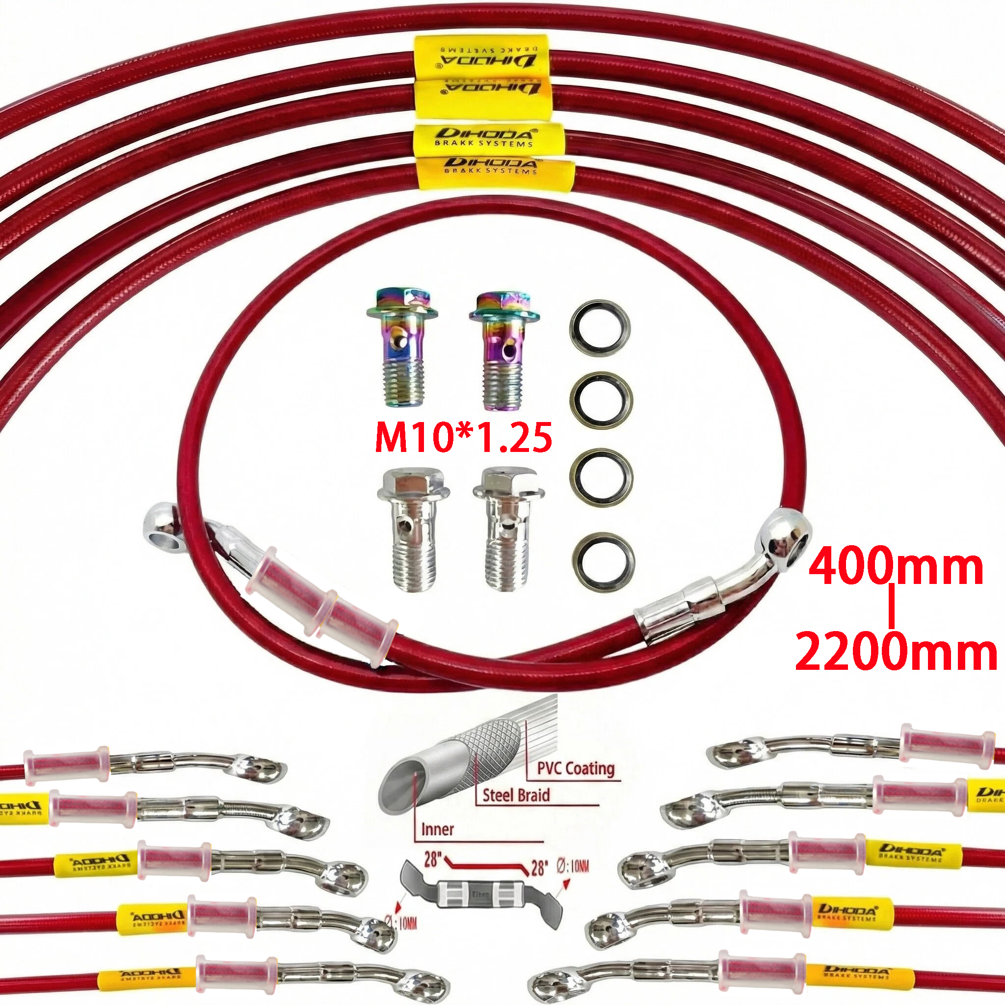 Universal 400-2400mm Motorcycl - Braided Line review and price