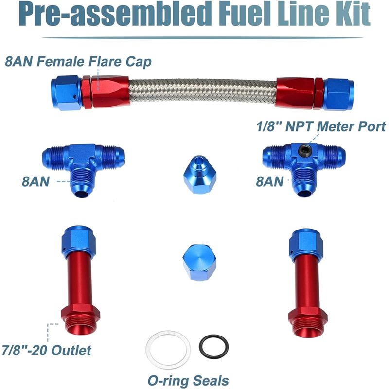 4150 Carburetor Fuel Line Kit  - Braided Line review and price